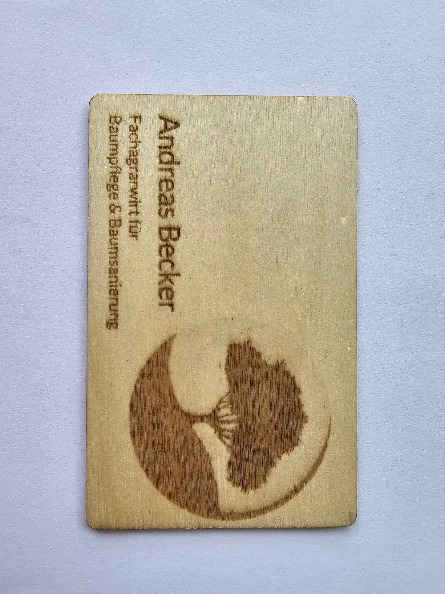 individuelle Visitenkarte Holz belasert | Lima Laser Line | TSLo.de