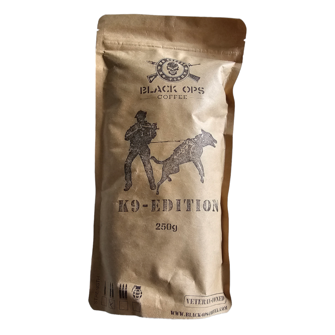 Black Ops Coffee K9 Bohnen Kaffee 250g