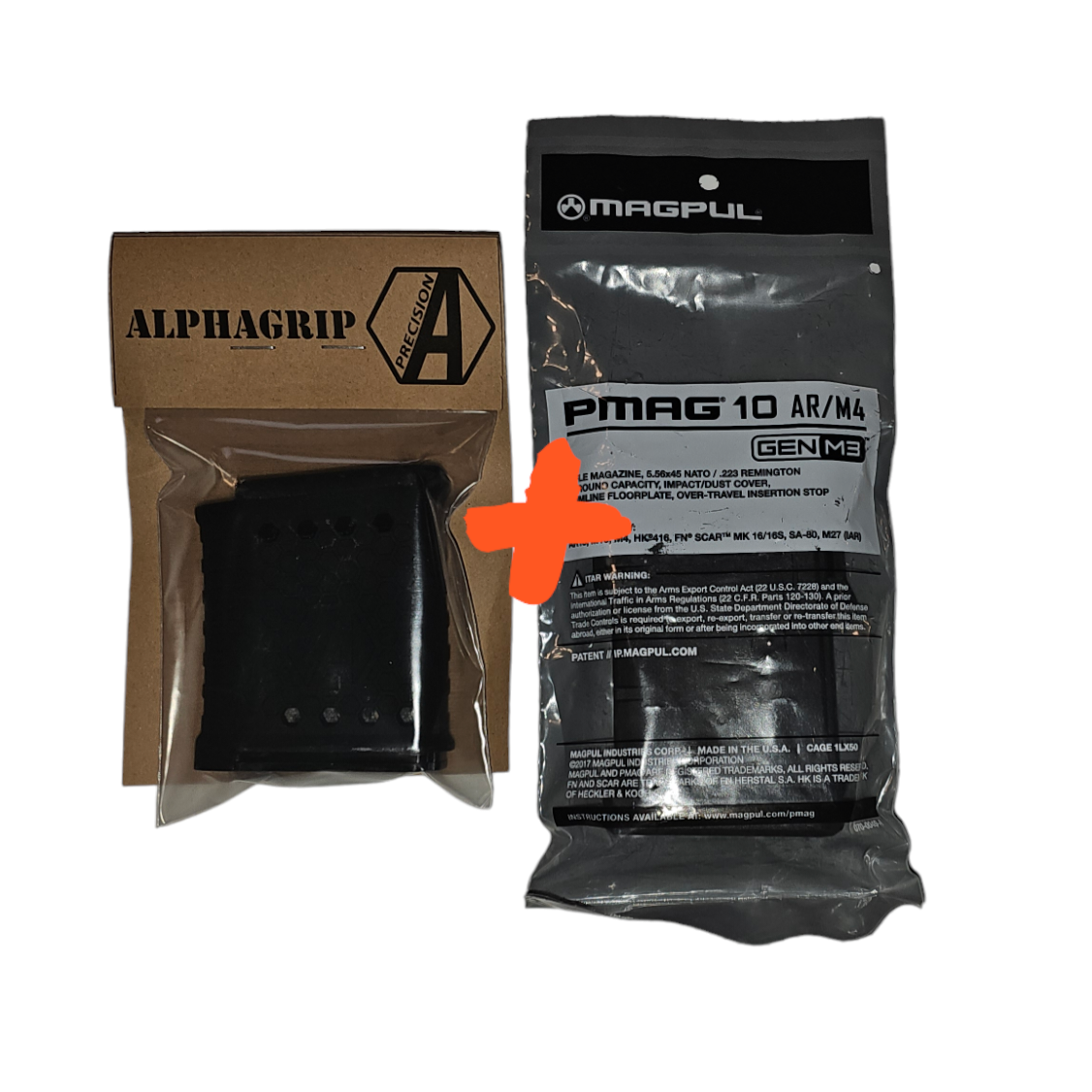 Magpul PMag mit Alpha Precision Alphagrip .223 Set