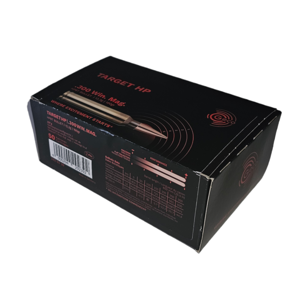 Geco DTX .300 Win. Mag. 190grs HPBT 50 Patronen Schachtel | TSLo.de