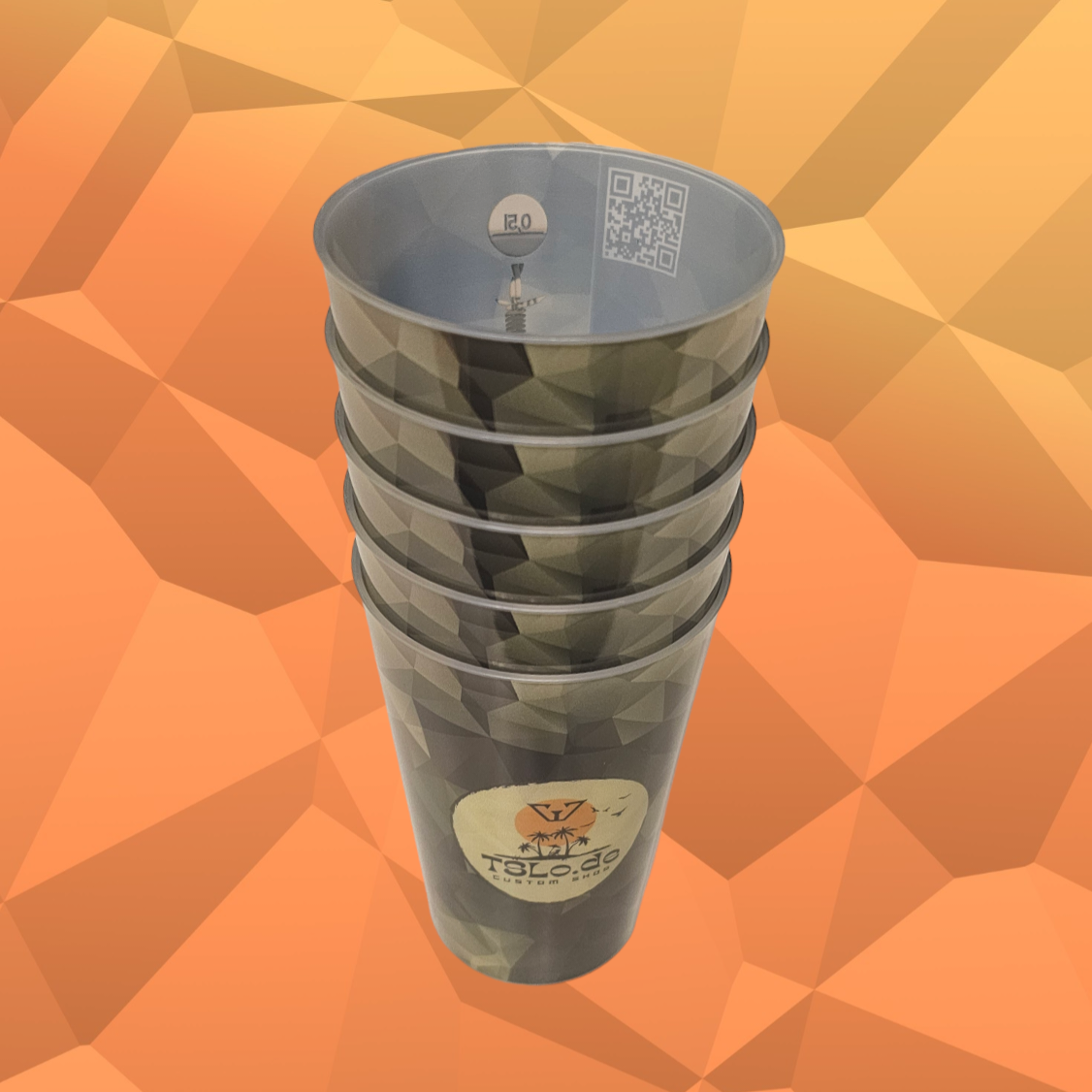 Bärencup TSLo.de Partybecher 5er Set mit Tarnmuster 0,5l | TSLo.de