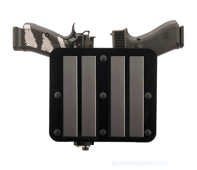 Benchmaster Waffenhalter für 2 Kurzwaffen - magnetisch