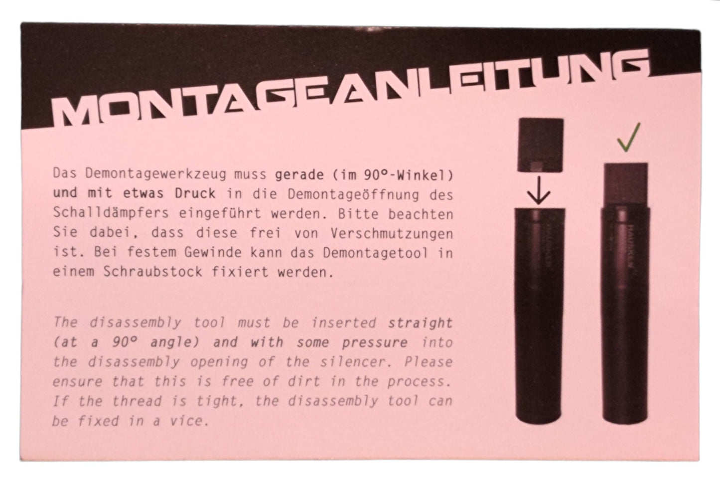 Alpha Precision Hausken Zerlegetool Nutzungsanleitung