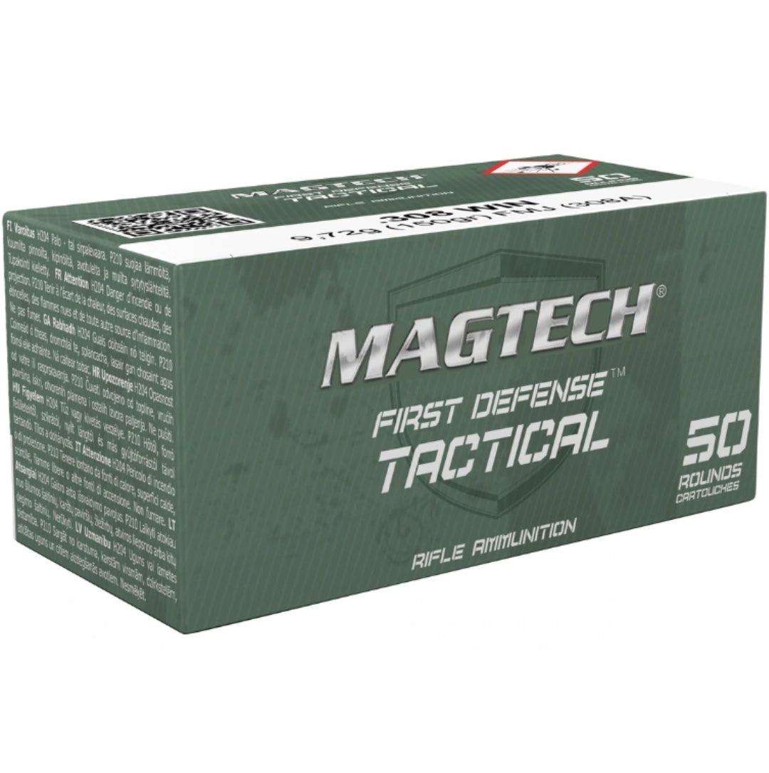 Schachtel mit 50 Büchsen Patronen Magtech .308 Win Mag FMJ 9,7g 150grs  | TSLo.de 