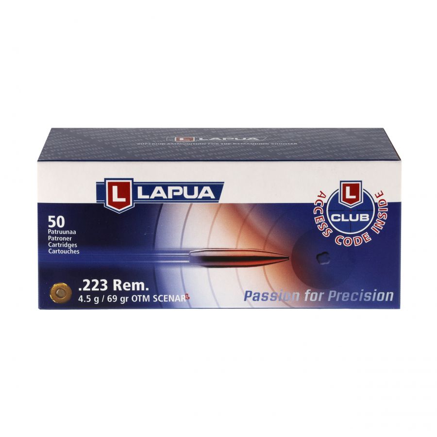 Lapua Scenar-l OTM GB544 69gr. Box mit 50Stk .223rem Patronen | TSLo.de