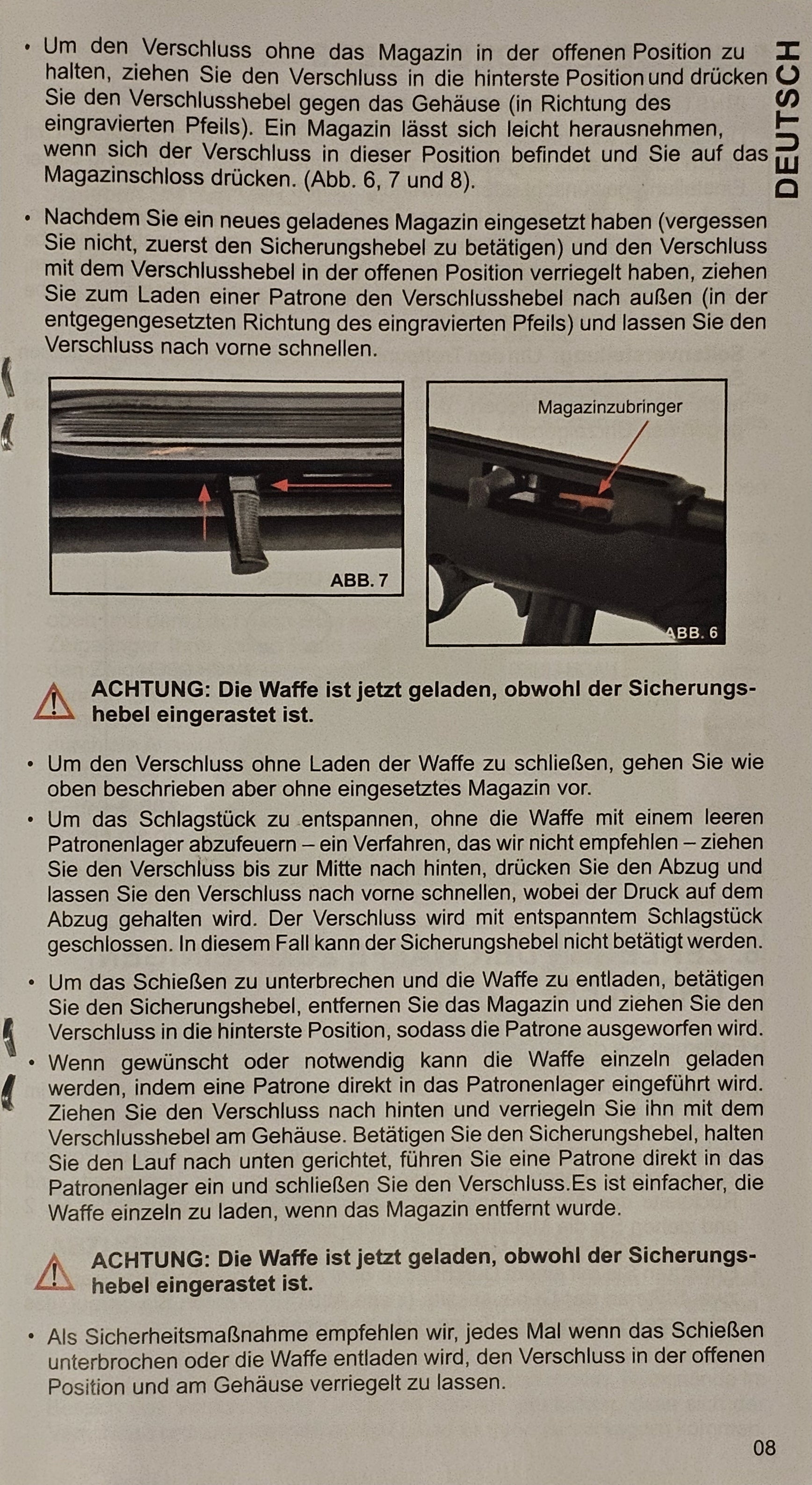 Anleitung für Rossi KK SLB .22lr | TSLo.de